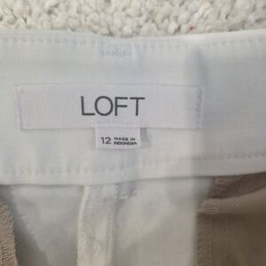 LOFT Womens White Trousers